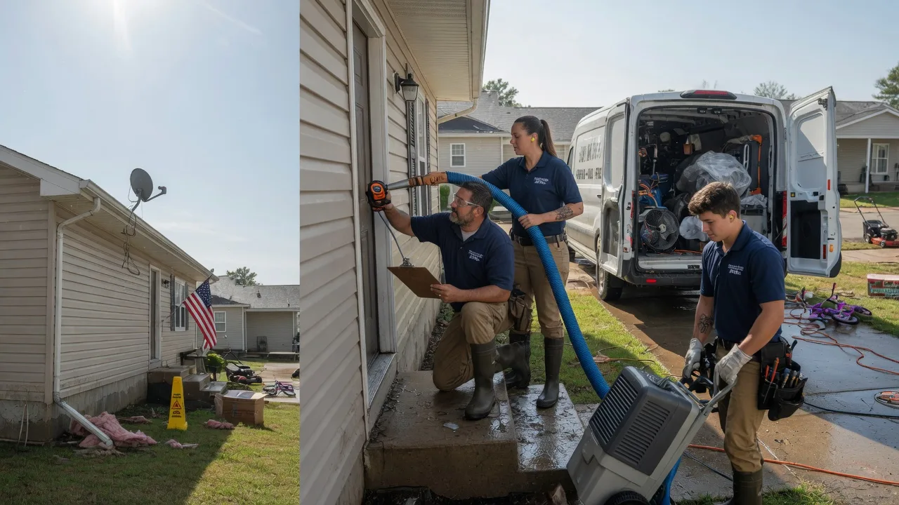 Ceiling Water Damage Restoration in Hartford, OH near me